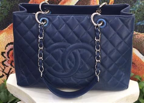 chanel gst navy blue|CHANEL Caviar Quilted Grand Shopping Tote GST .